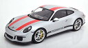 PMA 1/12 ポルシェ911 R (シルバー) 2016 991型 超ビックスケール