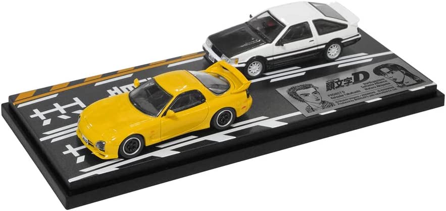 モデラーズ 1/64 頭文字D セットVol.10 高橋啓介 RX-7 (FD3S) 秋山渉 レビン (AE86)