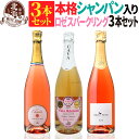 ロゼスパークリングセット【 送料無料 】 本格シャンパン入り スパークリングワイン 3本セット 第06弾【5,130円OFF】 | ロゼ泡 フランス アルザス ...