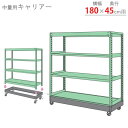 【個人宅も送料無料】 中量用 キャリアーゴム車 幅1800×奥行450mm用 1台セット ブラック 380kg/全 【スチールラック楽天最安値に挑戦!】 【スチール棚 スチールラック 業務用 収納棚 収納ラック】(3)