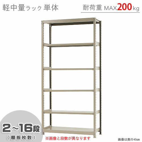 【個人宅も送料無料】 軽中量ラック200kg 単...の商品画像