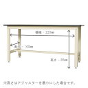 【個人宅も送料無料】 作業台300K リノリューム天板 幅180×奥行90×高さ90cm ベージュ 300kg/段 【作業台楽天最安値に挑戦！】 【スチール棚 スチールラック 収納棚 収納ラック】 3