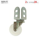 【個人宅も送料無料】 単輪キャスター50mm 2個セット ホワイト 20kg/個 【カラーアングル楽天最安値に挑戦!】 【スチール棚 スチールラック 収納棚 収納ラック】
