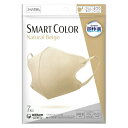 【即納】 ネコポスメール便投函 ユニ チャーム 超快適マスク SMART COLOR（スマート カラー） ナチュラルベージュ ふつう 1個（7枚）【4903111517909】