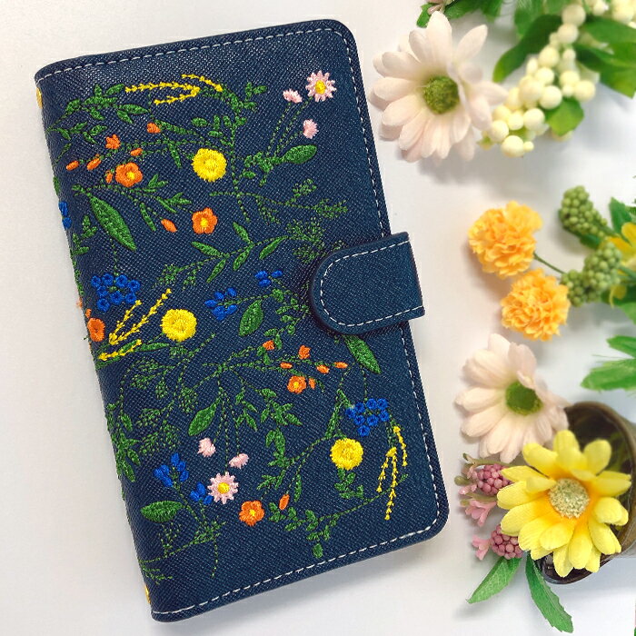 HUAWEI P10 lite ケース カバー 手帳 手帳型 スマホケース 携帯ケース ボタニカル 花 刺繍 植物 フラワー 可愛い おしゃれ p10liteケース p10liteカバー p10lite手帳 p10ライト p10ライトケース p10ライト手帳 ファーウェイ