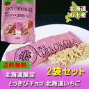 北海道のホリで製造された【とうきびチョコを送料無料】【北海道限定 とうきびチョコ ホリ 送料無料】 ホリ とうきびチョコ （いちごの香り）（10本入）2袋セット