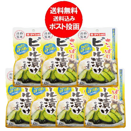 漬物の素 送料無料 漬け物の素 粉末 さっぱり ビール漬け 1袋×7個 価格 1000 円 ポッキリ 送料無料 ビール漬けの素
