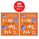 北海道 森町 いか飯 カレー 甘辛口 送料無料 いかめし カレー レトルト いかめし 甘 辛口カレー 1個×2 いか