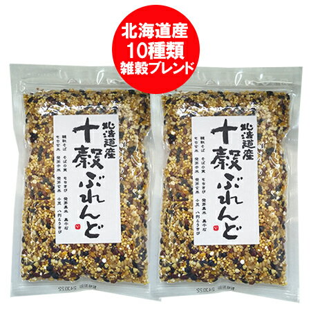 雑穀 ブレンド 北海道 十穀 送料無料 10穀 北海道産 十穀 ブレンド 1袋×2 お米と混ぜて炊くだけ 簡単 十穀米 穀物