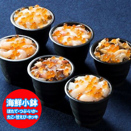 海鮮丼 北海道 海鮮丼の具 ほたて / つぶ / いか / たこ / 甘えび / ホッキ 北の海鮮小鉢 6食 海鮮丼セ..