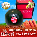 北海道 すいか 当麻産「でんすけすいか」3L 秀品 \600...