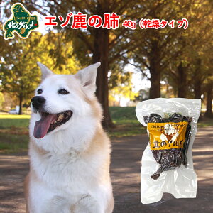 犬 おやつ 国産 北海道産 エゾ鹿 の 肺（ラング） 40g 高たんぱく質＆低脂肪 低カロリー えぞ鹿肉 エゾシカ肉 シカ肉 ジビエ ドックフード 犬用おやつ 犬のおやつ 犬のオヤツ いぬのおやつ 高齢犬 国産【ペット用品】