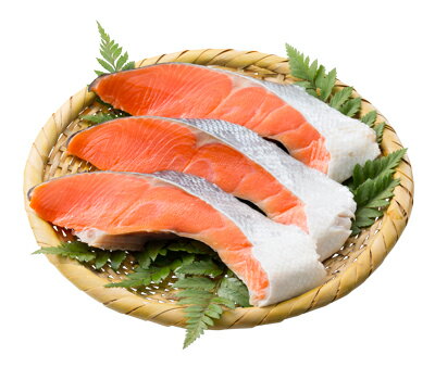 . 北海道産　生秋鮭（切身）厚切3切（加熱用）のサムネイル