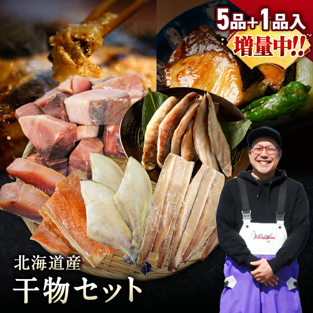 乐天商城 - 北海道産 干物セット 全5種+1種 干物セット ひもの 詰め合わせ 干物詰め合わせ 干物セット 一夜干し 魚介セット 国産 冷凍 干物 焼き魚 魚 魚セット 送料無料 おかず つまみ 肴 お取り寄せ グルメ ギフト プレゼント 誕生日