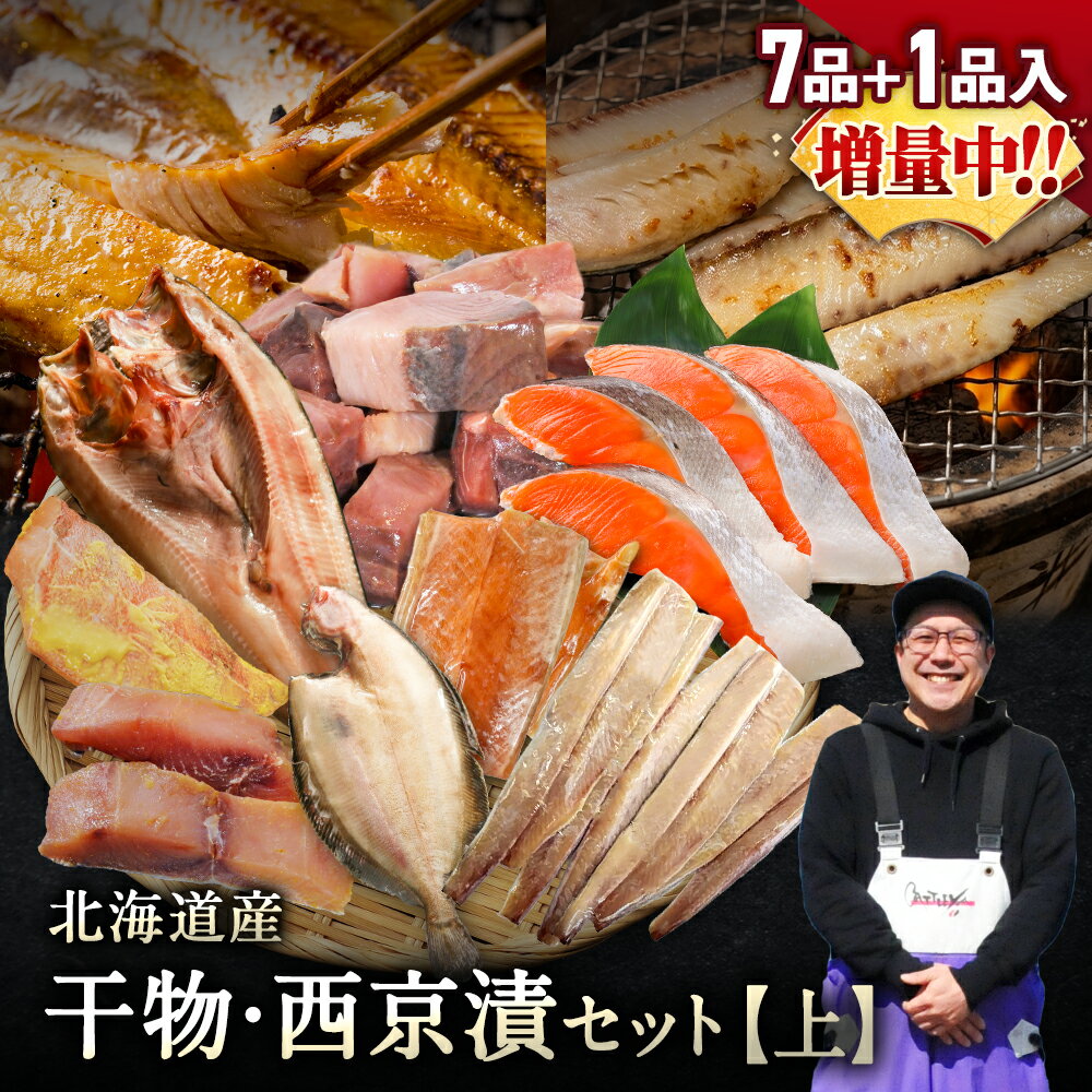 北海道産 干物・西京漬け 詰め合わせ 全7種+1種セット 一夜干し お魚セット 国産 冷凍 焼き魚 魚 海鮮 おかず おつまみ 肴 お取り寄せ グルメ ギフト 送料無料
