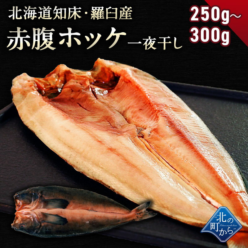 赤腹ホッケ 北海道 知床・羅臼産 一夜干し 250g～300g ほっけ あかばらほっけ ホッケ 羅臼ホッケ 干物 乾物 開き 手造り 魚 お取り寄せ グルメ