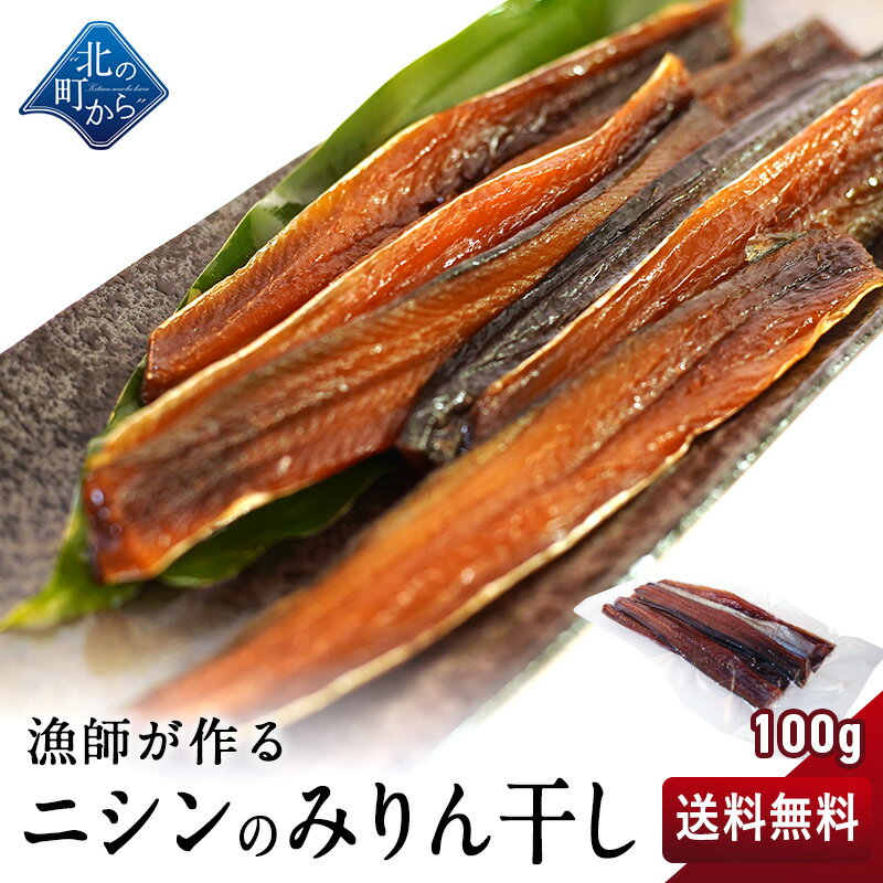 【送料無料】漁師が作るニシンのみりん干し100g 北海道産 ニシン 1000円ポッキリ