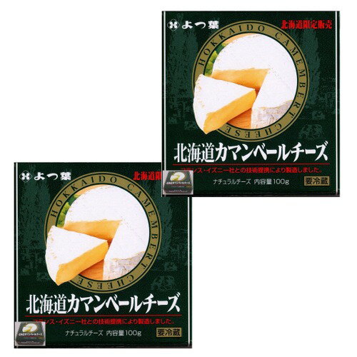 北海道 『よつ葉の北海道 カマンベールチーズ』 よつ葉乳業のカマンベールは、北海道限定としても有名でもあります。 大自然の恵み豊かな酪農王国北海道十勝の良質で安全な生乳を原料に丹念に仕上げました。 上品で深い味わいをそのままパックしたチーズの傑作です。 ■内容量 1個　　100g×2個 ■賞味期限 未開封　要冷蔵　60日 ■製造者 よつ葉乳業株式会社 dk-2dk-3 ラッピング・熨斗　は注文専用ページからご注文願います。 いろいろな北海道ギフトとしてお使いいただけます 【季節の贈り物に】 バレンタイン・ホワイトデー お返し　父の日・母の日・敬老の日・敬老の日・クリスマス・ギフト・御中元・ お歳暮・御歳暮・お年始・お年賀・お礼の品・年末年始・ 【お心づかい、お土産・手みやげ】 御祝・御礼・御挨拶・粗品・お使い物・贈答品・ギフト・プレゼント・お土産・手土産・贈りもの・進物・お返し 【ご祝儀に】 引き出物・お祝い・内祝い・結婚祝い・結婚内祝い・出産祝い・出産内祝い・引き菓子・快気祝い・快気内祝い・プチギフト・結婚引出物・七五三・進学内祝・入学内祝メロンジャム ハスカップジャム キャロットハニー【にんじんのジャム】1ケース10入 ブルーベリージャム 百花蜜【北海道十勝産 よつ葉の北海道バター 函館のトラピストバター よつ葉バターミルクパンケーキミックス ゆうパケット 送料無料よつ葉バターミルクパンケーキミックス1袋 ふらのワインチェダーナチュラルチーズ よつ葉 北海道カマンベールチーズ はやきたカマンベールチーズ 長沼カチョカバロ チッコロ スモーク 長沼カチョカバロ チッコロ 百鬼 【ドレッシング】 北海道タマネギドレッシング
