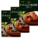 <送料込>ベル食品 かみふらの地養豚カレー(中辛) 200g ×3箱 同梱可です北海道 本場 ご当地 お土産 レトルトカレー カレー お歳暮 ギフト