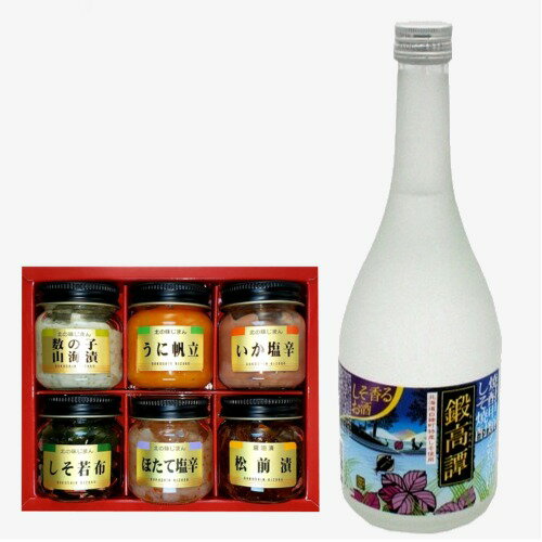 <送料込>合同酒精 しそ焼酎 鍛高譚 20度 720ml 1本不二屋本店独身貴族 生珍味 6種入1箱※20歳未満の方に販売できません不二屋本店 北海道 お取り寄...