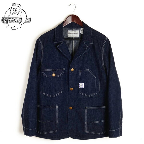 樂天商城 - John Gluckow ジョングラッコー 1930s Neverlost Jacket ネバーロスト ジャケット Lot.JG-03 ワンウォッシュ インディゴデニム