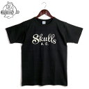 John Gluckow ジョングラッコー クルーネック 半袖 プリント Tシャツ “Skulls AC” Lot.JG-CS06