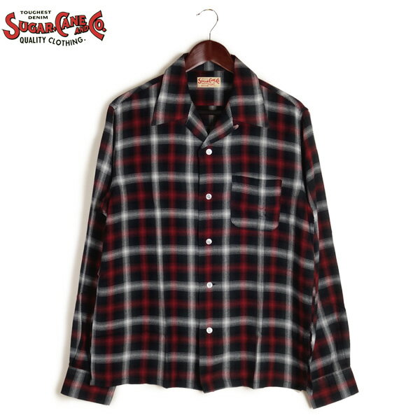 Rakuten - SUGAR CANE シュガーケーン レーヨン オンブレー チェック 長袖 オープンシャツ SC29683 東洋エンタープライズ