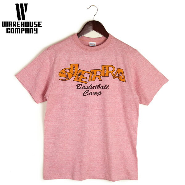 Rakuten - WAREHOUSE ウエアハウス 88/12 杢クルーネック 半袖 プリント Tシャツ “SIERRA” Lot.4096