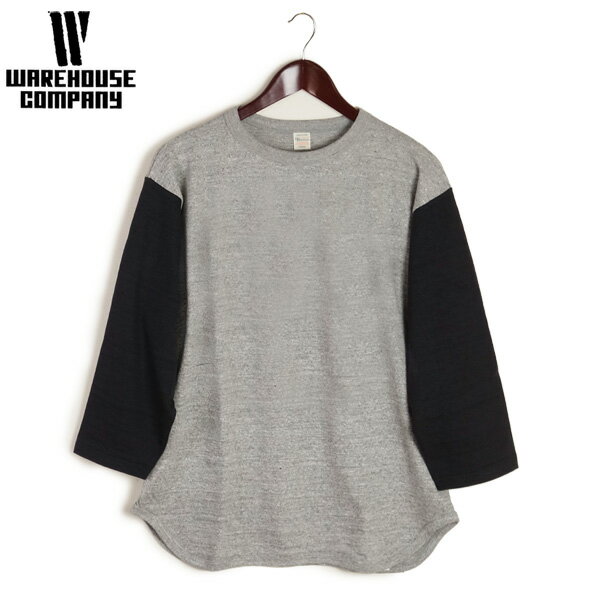 WAREHOUSE ウエアハウス 7分袖 ベースボール Tシャツ 無地 Lot.4800