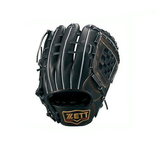 【最新型モデル】ZETT(ゼット)　プロステイタス　一般軟式用グローブ　BRGB30561　二塁手・遊撃手モデル　ブラック(1900)　右投用　源田タイプ　挟み捕り【専用グラブ袋付き】