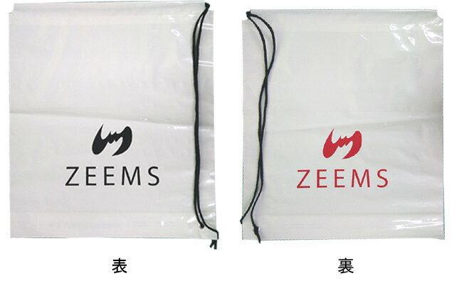 ジームス(Zeems)　ポリショルダー袋　ホワイト　PORI-100【野球用品/ランドリーバッグ】