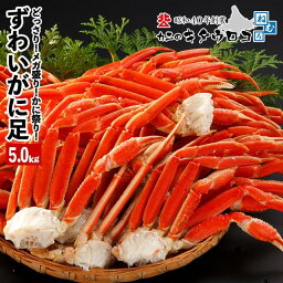 カニ加工品 訳あり本ずわいがにの足元祖メガ盛 5kg 送料無料 カニ 茹で ズワイガニ ボイル お歳暮 御歳暮 カニ足