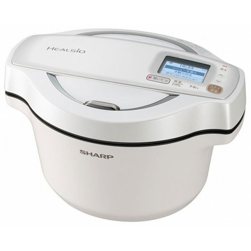 SHARP シャープ HEALSIO ヘルシオ ホットクック 1.6Lタイプ KN-SH16W-W 無線LAN 音声発話機能搭載 電気無水鍋 ホワイト系 水なし 自動 予約調理 保温 素材本来のおいしさも栄養もまるごと調理 KN-SH16W KNSH16WW【送料無料】