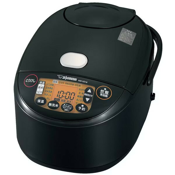 象印マホービン NW-VD18-BA　IH炊飯ジャー 1.0升炊き　極め炊き ブラック　ZOJIRUSHI【新品/取寄品】のサムネイル