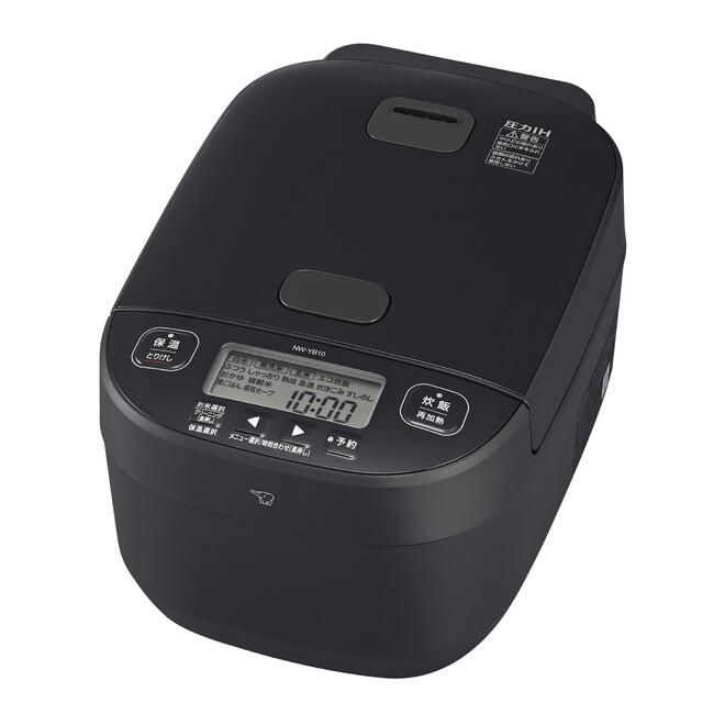 象印 NW-YB10-BZ 圧力IH炊飯ジャー 5.5合炊き スレートブラック 日本製 ZOJIRUSHI【全国送料無料※沖縄・離島一部除く】