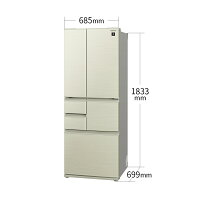 シャープ SJ-F501F-N【設置込み】 SHARP 冷凍 冷蔵庫 502L 大容量 ゴールド系