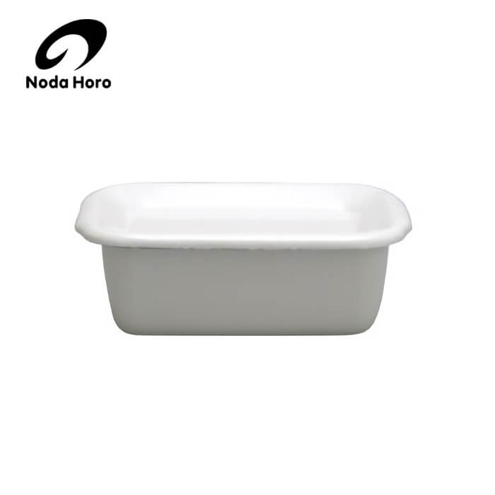 野田ホーロー ホワイトシリーズ レクタングル深型S 琺瑯蓋付 （ WFH-S ） 野田琺瑯( キッチンブランチ )