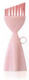 マーナ MARNA お弁当洗いブラシ ピンク ( K-187P )【14点までメール便送料無料】