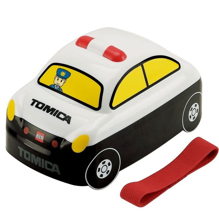 Two Tier - スケーター トミカ 立体弁当箱 パトカー DLB4 お弁当箱 立体 ランチボックス 中子付き 電子レンジ対応 2段 幼稚園