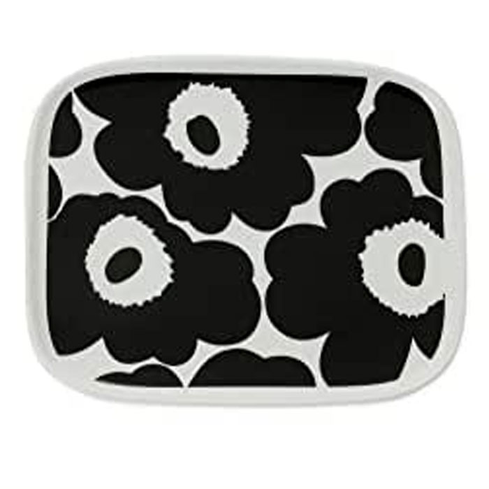 マリメッコ ウニッコ 71067-190 プレート15x12cm ホワイトxブラック MARIMEKKO 並行輸入品