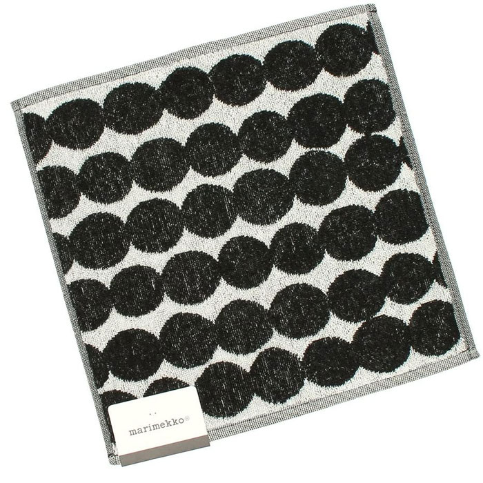 マリメッコ ラシィマット 68762-190ミニタオル30x30cm黒