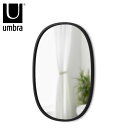 アンブラ Umbra ハブ ミラー オーバル 46×61cm ブラック 21013765040 鏡 インテリア 3セット おしゃれ 北欧 ガラス シンプル