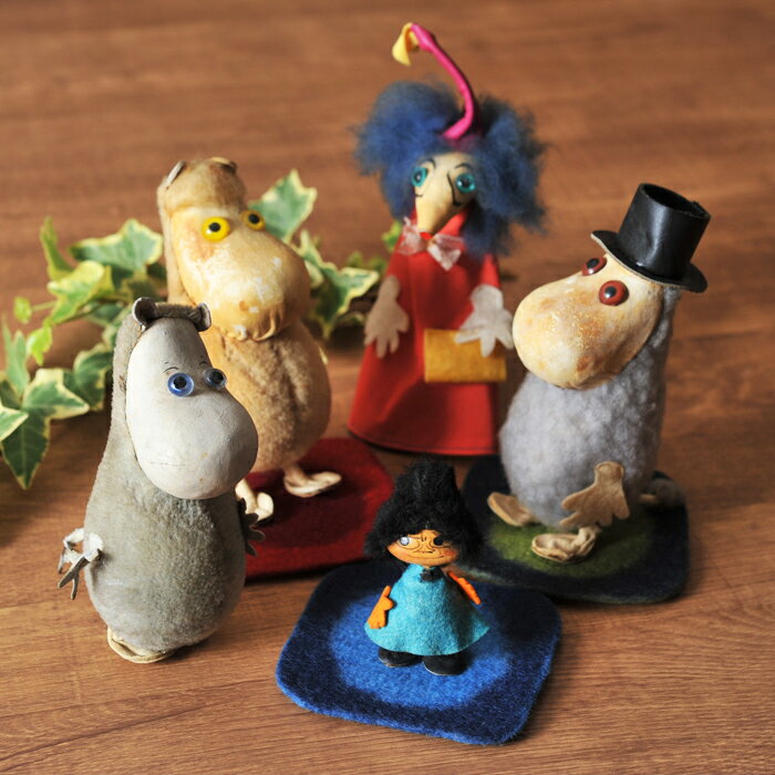 【 アンティーク 】 アトリエファウニ ムーミンフィギュアセット 《 ビンテージ vintage ヴィンテージ 》 【 Atelier Fauni moomin ムーミン フローレン パパ リトルミイ フィリフヨンカ 】