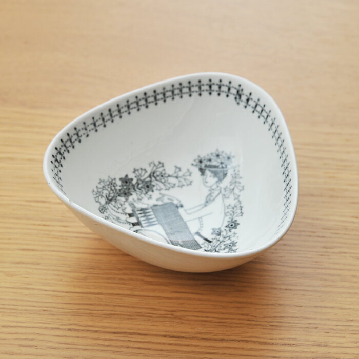 【北欧 アンティーク】アラビア arabia エミリア トライアングルボウル vintage ヴィンテージ Emilia【..