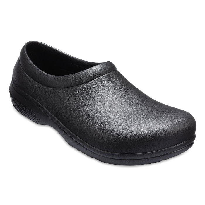 【5/1限定！11%オフクーポン配布中】Crocs クロックス オン ザ クロック ワーク ブラック スリップオン 22cm CROCS crocs くろっくす サンダル レディース メンズ 男女兼用 On The Clock Work SlipOn