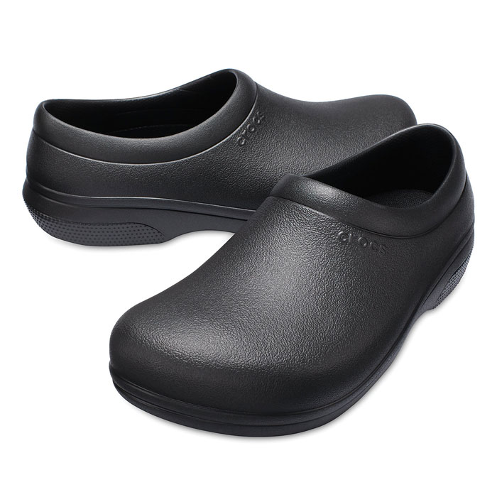 Crocs クロックス オン ザ クロック ワーク ブラック スリップオン 25cm CROCS crocs くろっくす サンダル レディース メンズ 男女兼用 On The Clock Work SlipOn