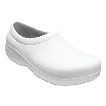 Crocs クロックス オン ザ クロック ワーク ホワイト スリップオン 22cm CROCS crocs くろっくす サンダル レディース メンズ 男女兼用 On The Clock Work SlipOn