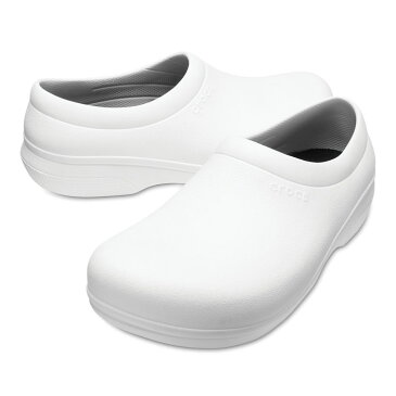 Crocs クロックス オン ザ クロック ワーク ホワイト スリップオン 22cm CROCS crocs くろっくす サンダル レディース メンズ 男女兼用 On The Clock Work SlipOn