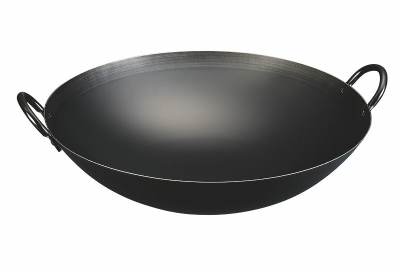 神田鉄鍋 鉄プレス両手中華鍋 45cm