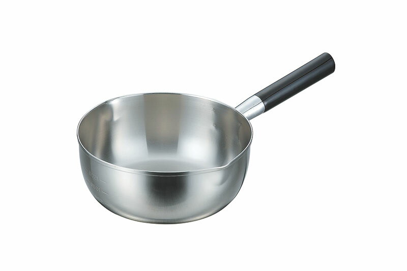 三層鋼 雪平鍋(目盛付) 24cm YK-255